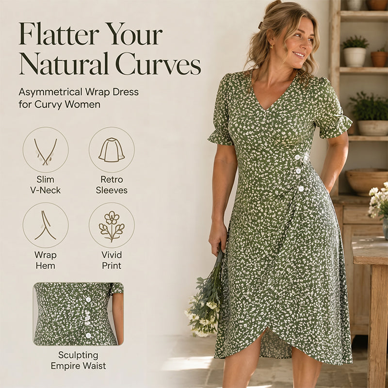 Elise | Jurk met bloemenprint en V-hals
