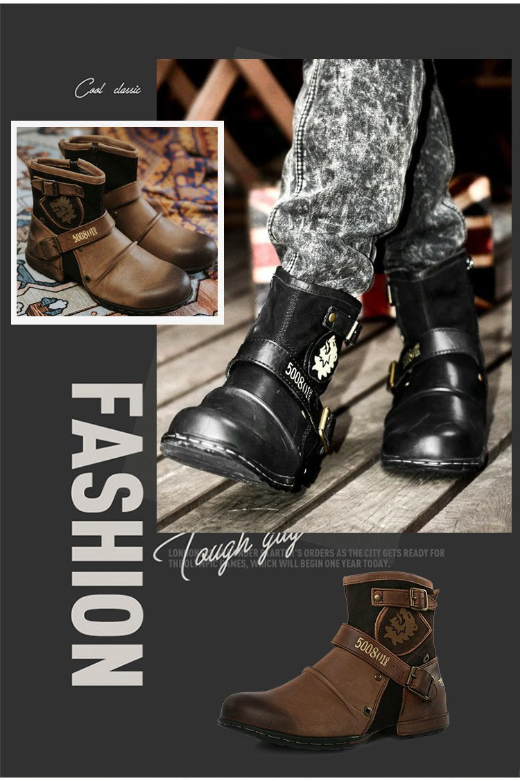 Sander | Leren cowboylaarzen