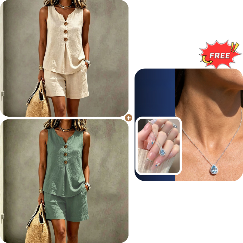 Marieke | Set met mouwloze top en short