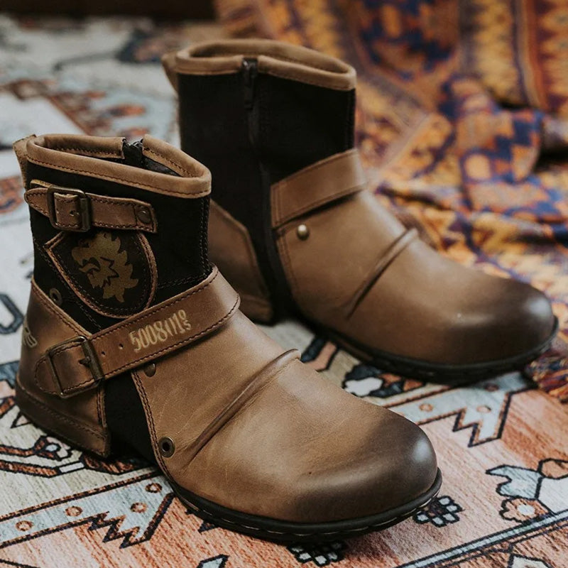 Sander | Leren cowboylaarzen