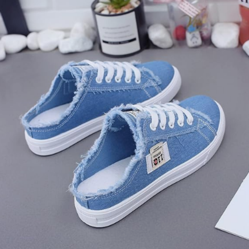 Margriet | Denim sneaker zonder hiel