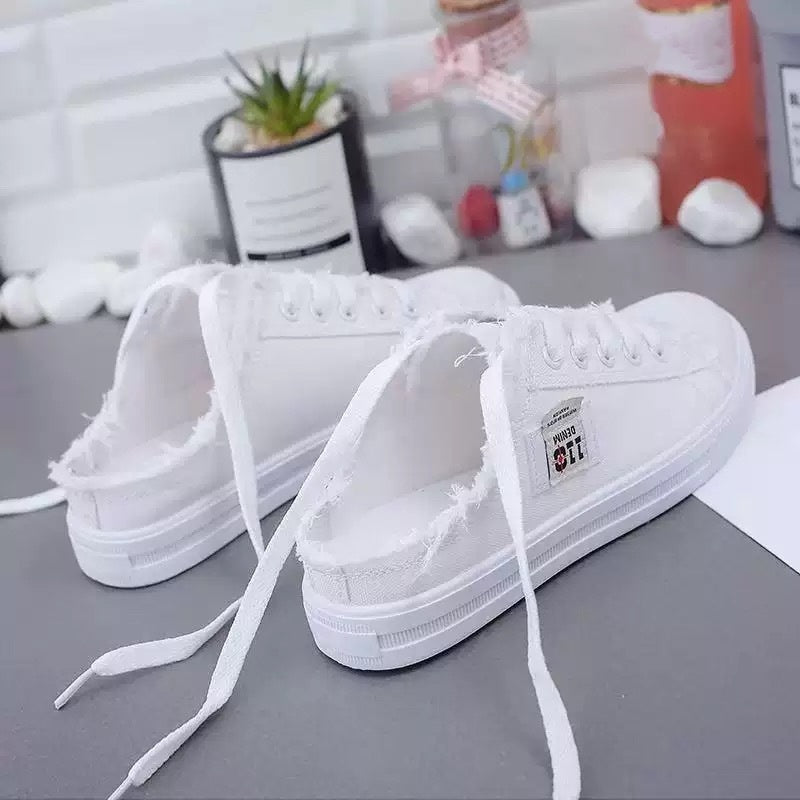 Margriet | Denim sneaker zonder hiel