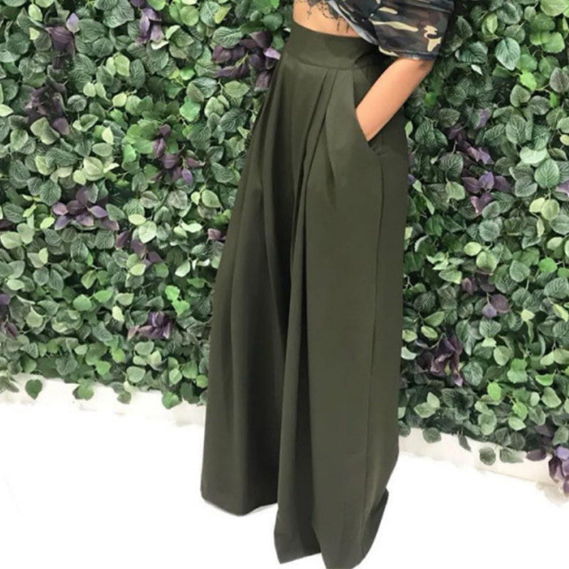Esther | Wijde broek met hoge taille