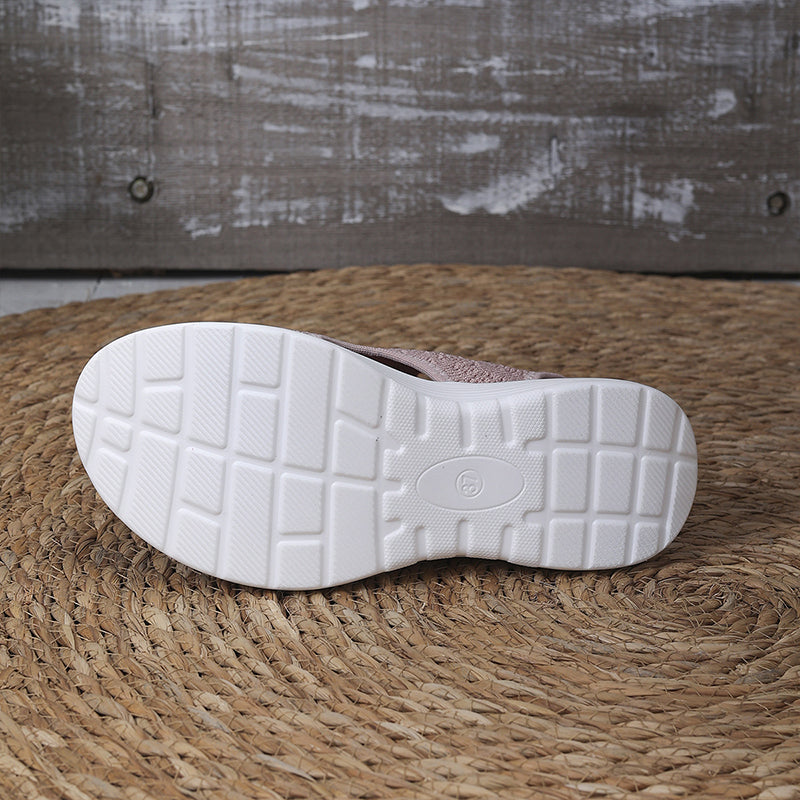 Ellen | Gebreide sandalen met plateauzool