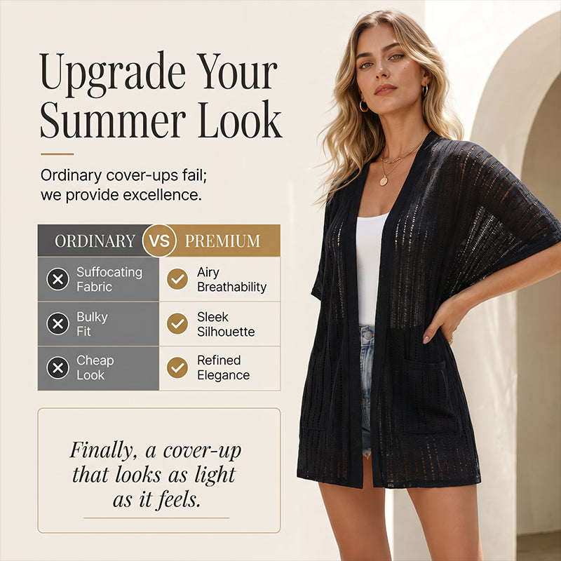 Hilde | Open cardigan met korte mouwen