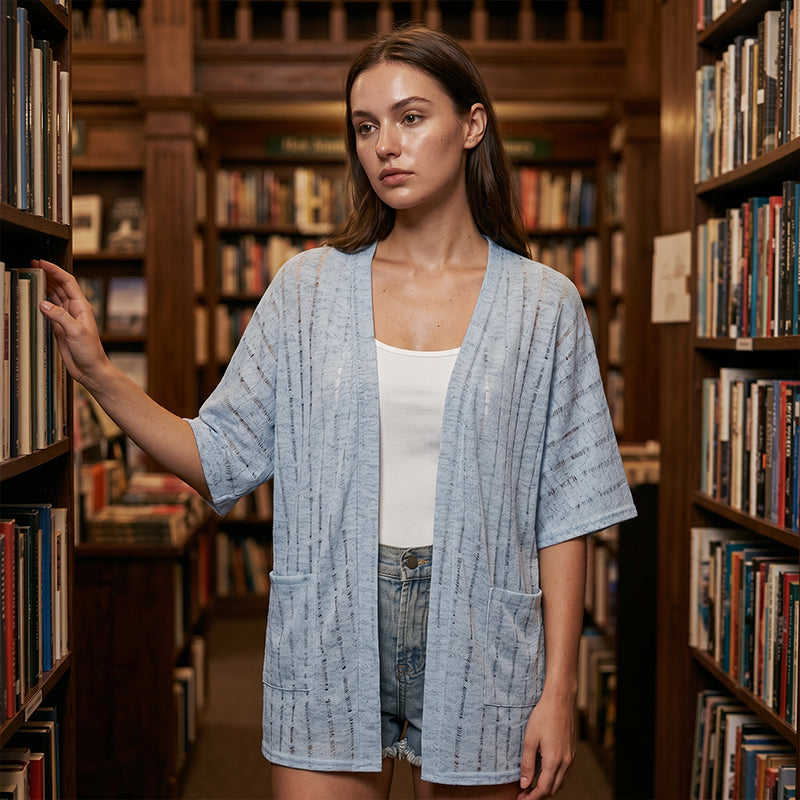 Hilde | Open cardigan met korte mouwen