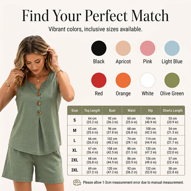 Marieke | Set met mouwloze top en short